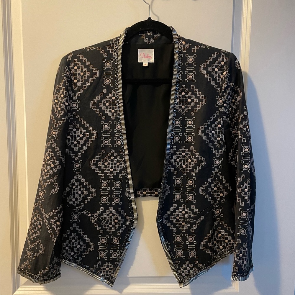 Parker Embroidered Embellished Blazer